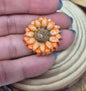 Handmade Sunflower Magnet Set.