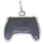 Video Game Controller Necklace in Sterling Silver on a Sterling Silver Cable Chain. Gamer Necklace.