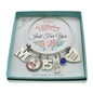 Personalized Birthday Bangle Bracelet in Stainless Steel