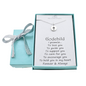 Godchild Disc Cross Necklace in Sterling Silver