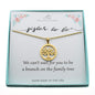 Sister to Be Tree of Life Necklace in Gold Toned Stainless Steel