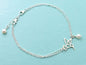 Double Strand Hummingbird Bracelet in Sterling Silver