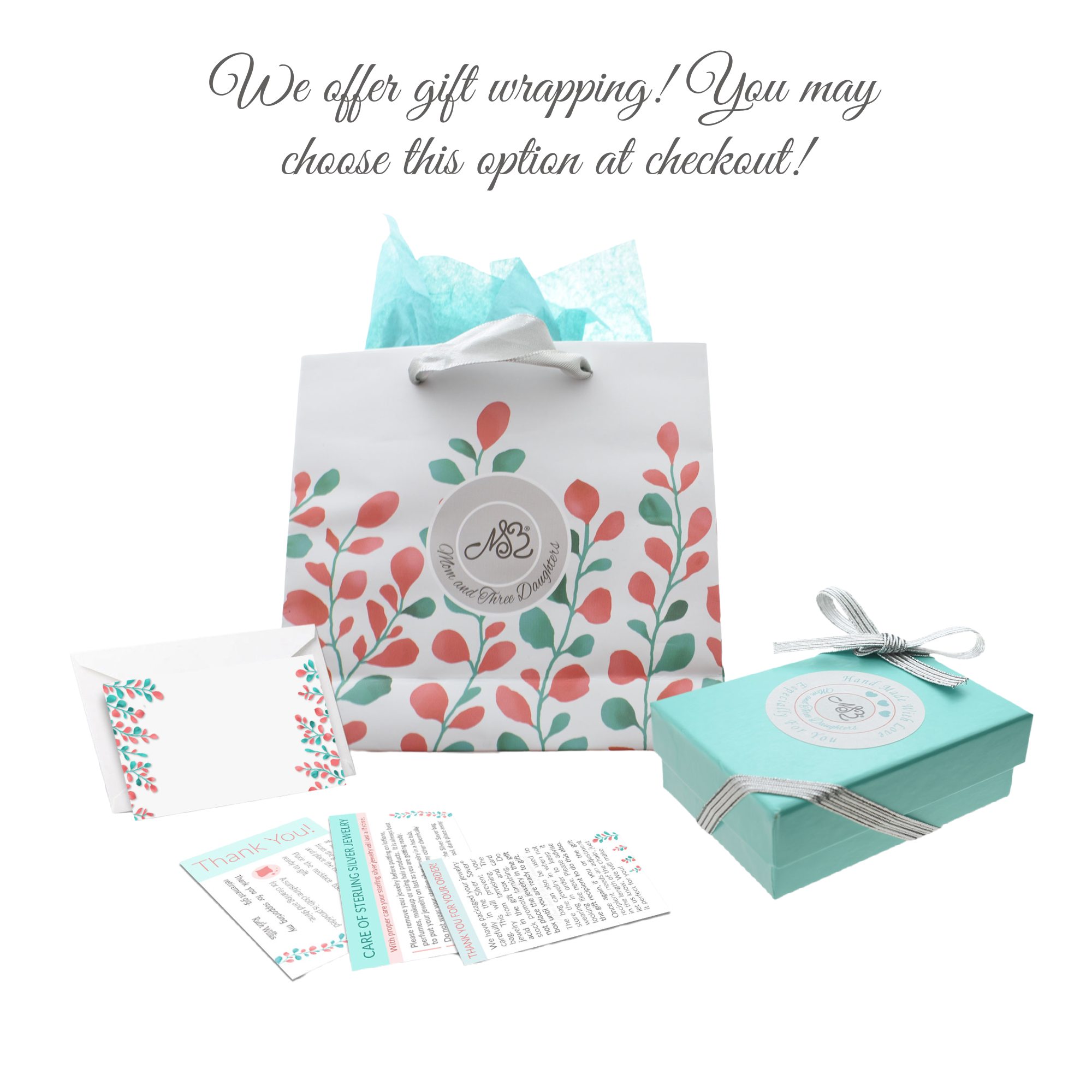 Mother and Daughter Heart Necklace Set in Sterling Silver