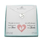 Miscarriage Footprint Heart Necklace in Sterling Silver