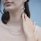 16th Birthday Crystal Pearl Bar Necklace in Sterling Silver - Buy With Prime