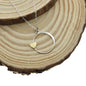 Daughter in Law Circle and Heart Necklace in Sterling Silver and Bronze - Buy with Prime