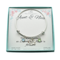 Aunt and Niece Infinity Heart Bracelet