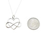 Valentine's Day Infinity Heart Necklace in Sterling SIlver