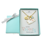 Personalized Some Bunny Loves You Easter Bunny Necklace