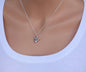 American Sign Language I Love You Sign Necklace in Sterling Silver