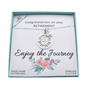 Retirement Compass Necklace in Sterling Silver