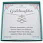 Goddaughter Infinity Heart Necklace in Sterling Silver